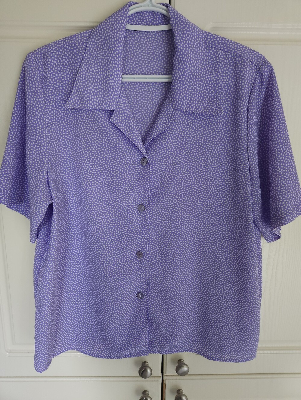 VINTAGE Lilac Blouse ML